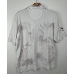 Tommy Bahama Shirt Mens XL Emfielder 25 Years Paradise Polo White UPF30‎